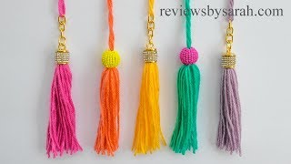 How to Make an Easy Tassel for Beginners  Quick and Simple Beginner Tassels [upl. by Iveson]