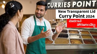 New Curry Point Transparent lid Portable stand or table topbowls size change conceptcurry counter [upl. by Samohtnhoj]