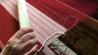 Just Weaving  Twill amp Tabby on 4 Shaft Loom [upl. by Nylzor222]