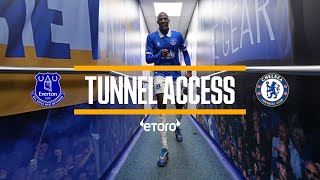 THREE WINS IN A WEEK  Tunnel Access Everton 20 Chelsea [upl. by Airda]