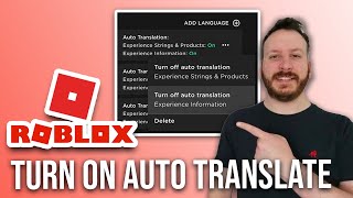 How To Turn On Auto Translate In Roblox 2024 [upl. by Ransome]