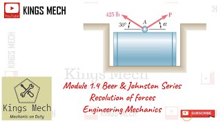 Module 14 Resolution of forces unknown forces finding in Beer amp Johnston book exercise in Tamil [upl. by Ubald746]