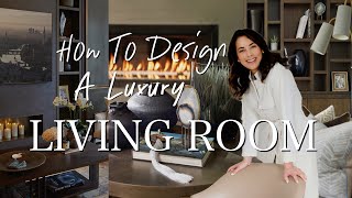 HOW TO DESIGN A LUXURY LIVING ROOM  Behind The Design  LGCineBeam [upl. by Akirej758]