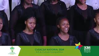 Gauteng COSACSA Choir  Never Again  Qinisela Sibisi [upl. by Ahsimed]