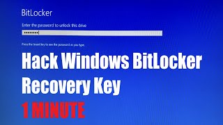 Unlock Turn off and Bypass the Windows BitLocker in ONE MINUTE  If You are WELL PREPARED [upl. by Asha]