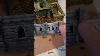 Painting Mordheim terrain quick messy and moody [upl. by Eldnar151]