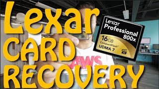 data recovery on Compact Flash Card  Lexar Professional 800x 16GB [upl. by Alwitt]