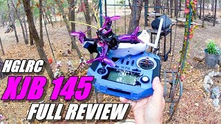 HGLRC XJB 145 Micro FPV Race Drone Review  Unboxing Flight  CRASH Test Pros amp Cons [upl. by Ynnep]