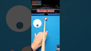 Billiards basics🎱Spin shots✅billiards pooltrickshot tipsyoutube [upl. by Zertnom]