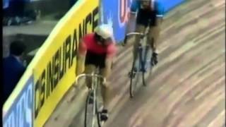 1982 World Track Championship  Sergei Kopylov  Sprint Semi Final [upl. by Kamilah831]