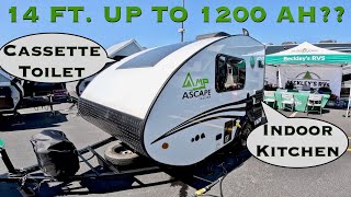 Aliner Ascape Amp  Teardrop Travel Trailer RV with Big Features in a Tiny Camper  Unique Caravan [upl. by Segal631]