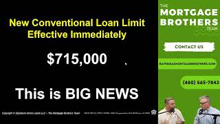 715000 New 2023 Conventional Mortgage Loan Limit [upl. by Rodney464]