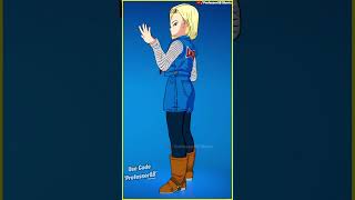 Fortnite Nailed It Emote With Android 18 Skin Thicc 🍑😜 Dragon Ballz Collab 😍🥵 ͡° ͜ʖ ͡° [upl. by Phillipp]