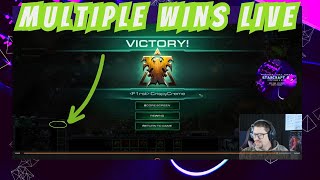 Starcraft 2 Multiple Wins on TWITCH LIVE stream [upl. by Oleic]