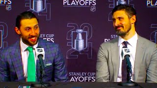 Chris Kreider and Vincent Trocheck Game 6 Post Game Press Conference  Rangers vs Hurricanes  NHL [upl. by Juliette391]