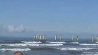 Spiaggia Mare e Pontile in costruzione Marina di Pietrasanta [upl. by Gula830]