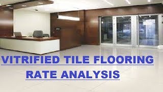 Vitrified Tile Flooring  Rate Analysis [upl. by Mor168]