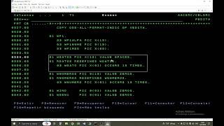 Programa Cobol en un AS400 para editar un numero entero [upl. by Repmek]