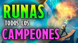 ¡¡TODAS LAS RUNAS PARA CADA CAMPEÓN  GUÍA DEFINITIVA DE LAS RUNAS 2018  LoL  SeVenJungle [upl. by Jasen]