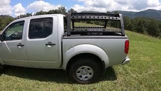 2018 Nissan Frontier mods Pt2 Overland bed rack [upl. by Reivilo]