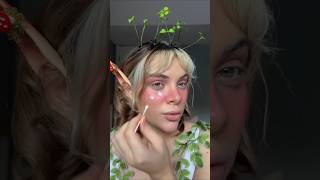 Mantar perisi makyajı yapıyorum Mushroom fairy makeup 🍄🧚 shorts makeup [upl. by Inanak605]