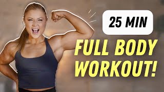 25MIN GANZKÖRPER WORKOUT FÜR ANFÄNGER  OHNE Zusatzmaterial amp Springen [upl. by Blatman516]