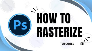 How to rasterize a layer in Photoshop [upl. by Jourdan]