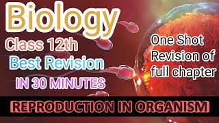 Biology class 12th Reproduction in organismsOne Shot RevisionBest Revision in 30 minutesBiology [upl. by Atrahc108]