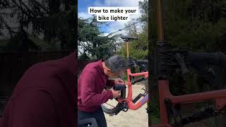 How to make your ultralight bike lighter the old school cheap way [upl. by Nilek]