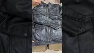 Custom made leather jacket fashion leatherclothing leathercraft style [upl. by Aylad]