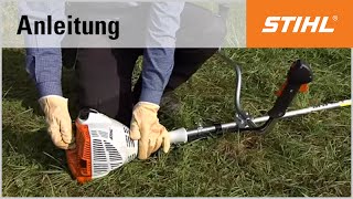 Das Starten der Motorsense STIHL FS 56 [upl. by Felike]