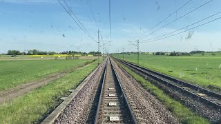 Train Drivers View HallsbergMjölby TDV0006 [upl. by Aehsa]