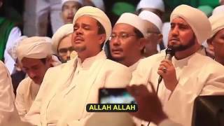 Isfalana ya Rasulallah Sidnan Nabi Ya Badrotim Ya Hanana Habib Syech dan Habib Rizieq Lirik [upl. by Robbie]