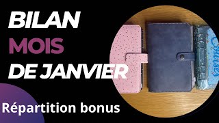 BILAN MOIS DE JANVIER  RÉPARTITION BONUS [upl. by Imat]