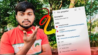 🚨YouTube pr Instagram Faecbook ka link lagana shikhe ।। 🔗 [upl. by Lathan197]