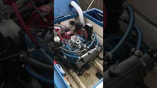 Radon 24 Boat repower first start 454 bbc Atomic EFI [upl. by Ariana80]