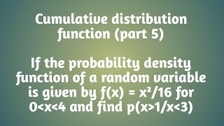 Cumulative distribution function  part 5 [upl. by Uile]