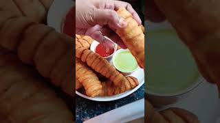 Tasty Aalu Spring Roll Recipe😋😍 shorts shortsvideo springroll snack snacks [upl. by Padegs860]