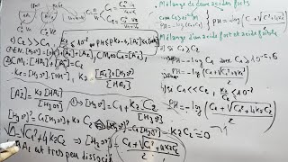 chimie en solution réactivité chimique  calculer le ph dun Mélange de deux acides  partie 10 [upl. by Spracklen]