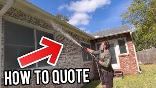 How to Price Your Pressure Washing Job A Guide to Quoting for House Washing [upl. by Esylla]