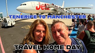 4K TENERIFE Travel Home Day Jet2 Food and Flight  and a Villa with a BATCAVE [upl. by Anelram]