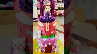 1st birthday cakefirst birthday cake 1st birthday cake designtrending fondant girl cakecakes [upl. by Anecuza554]