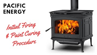 Pacific Energy Alderlea Wood Stove Initial Firing  Paint Cure [upl. by Granny123]