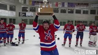 FULL TROPHY CEREMONY  Minto 81s capture the OEHL championship [upl. by Atirahs]