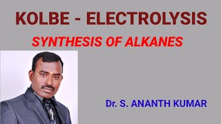 KOLBE  ELECTROLYSIS  SYNTHESIS OF ALKANES [upl. by Bazil]