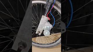 How to make electric cycle using selfmotor Experiment electric cycle [upl. by Arag]