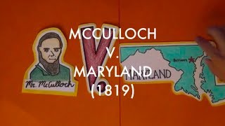 McCulloch v Maryland 1819 [upl. by Darom]