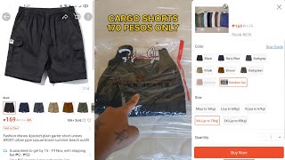 CARGO SHORTS FOR ONLY 170 PESOS  PART 6 BLACK [upl. by Moll132]