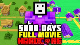 I Survived 5000 Days in Minecraft Hardcore FULL MINECRAFT MOVIE [upl. by Veedis]