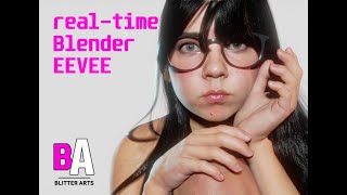 BLENDER EEVEE RealTime Girl 1 Part 2 [upl. by Ahsinrad]